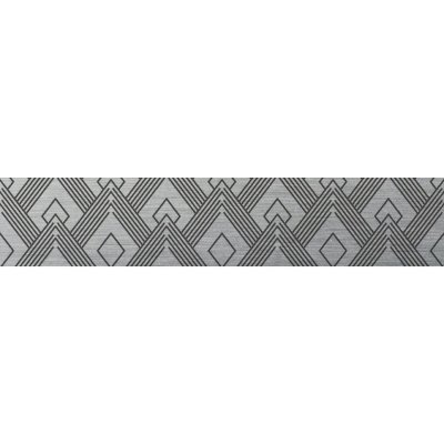 CPM Cr&eacute;dence adh&eacute;sive en aluminium Art d&eacute;co - L. 20 x l. 90 cm - Noir