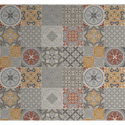 CPM Cr&eacute;dence adh&eacute;sive en aluminium carreaux - l. 70 x l. 40 cm - gris