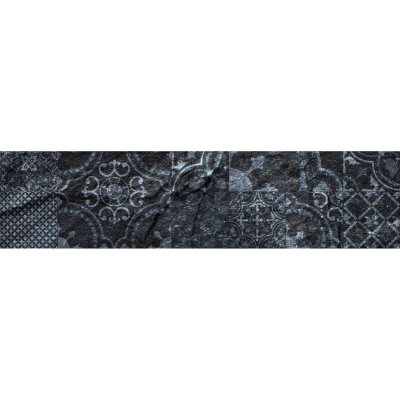 CPM Cr&eacute;dence adh&eacute;sive en aluminium imitation Ardoise - 90 x 20 - Noir