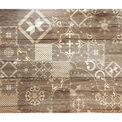 CPM Cr&eacute;dence adh&eacute;sive en aluminium imitation Bois - 70 x 40 - Marron