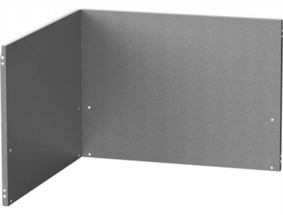 LE MARQUIER Cr&eacute;dence angle inox pour cuisine ext&eacute;rieure - 