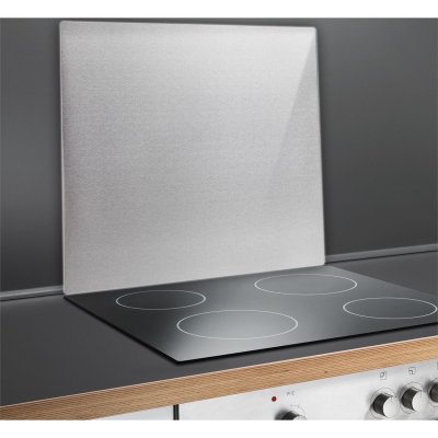 WENKO Cr&eacute;dence de cuisine design inox Palo - L. 56 x l. 47cm - Gri mat