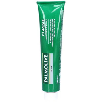 PALMOLIVE Cr&egrave;me &Agrave; Raser, Palm Extract, Classic  - Le Tube De 100 Ml