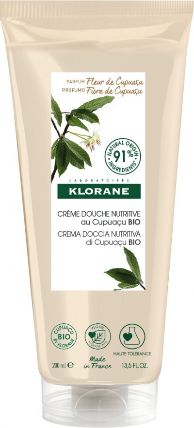 KLORANE Cr&egrave;me De Douche Au Beurre De Cupua&ccedil;u Bio  - Le Tube De 200ml