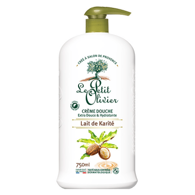 LE PETIT OLIVIER Cr&egrave;me De Douche Lait De Karit&eacute;  - Le Flacon De 750ml