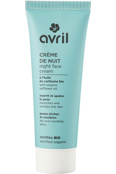 AVRIL Cr&egrave;me de nuit peaux s&egrave;ches et sensibles certifi&eacute;e BIO,  (50 ml)