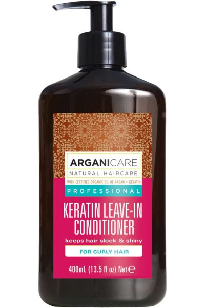 ARGANICARE Cr&egrave;me de soin sans rin&ccedil;age pour cheveux boucl&eacute;s - 