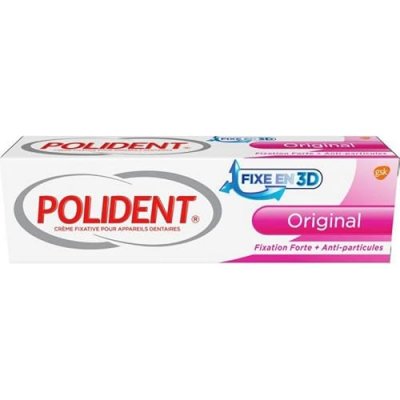 POLIDENT Cr&egrave;me fixative pour appareil, fixation forte et longue dur&eacute;e