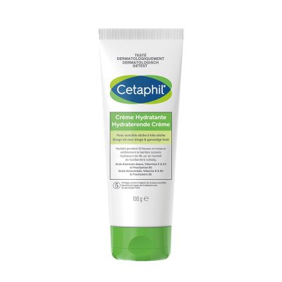 CETAPHIL Cr&egrave;me Hydratante 100g Peau Sensible S&egrave;che &agrave; Tr&egrave;s S&egrave;che 