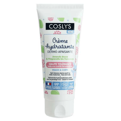 COSLYS Cr&egrave;me Hydratante Bio 75ml Bebe Visage et Corps D&egrave;s La Naissance 