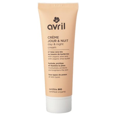 AVRIL Cr&egrave;me jour et nuit &agrave; l'alo&eacute; vera et beurre de karit&eacute; 