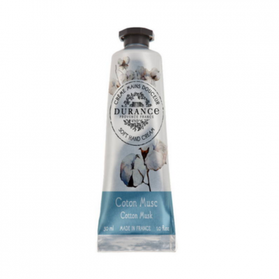 DURANCE Cr&egrave;me mains douceur Coton Musc - 