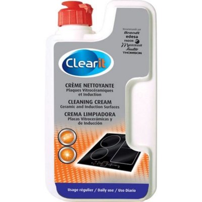 Cr&egrave;me nettoyante pour plaques vitroc&eacute;ramiques et induction - 250 ml