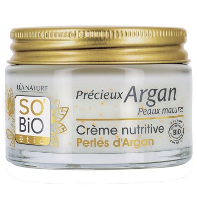 LEA NATURE SO BIO ETIC Cr&egrave;me Nutritive Peaux Matures Jour Pr&eacute;cieux Argan Bio So'bio Etic - Le Pot De 50 Ml