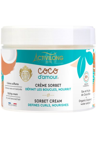 ACTIVILONG Cr&egrave;me sorbet pour cheveux boucl&eacute;s Coco D&acute;Amour - 