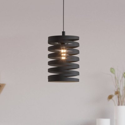 EGLO Cremella Plafonnier Slim Suspension Noir