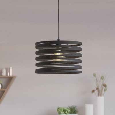 EGLO Cremella Plafonnier Suspension Cylindrique Noir