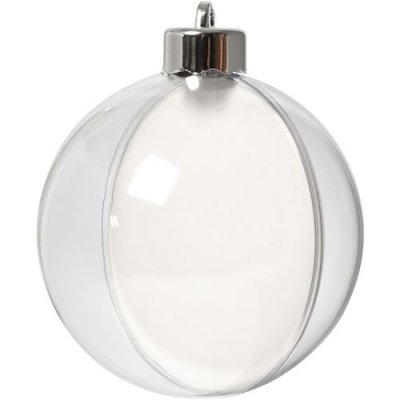  Creotime balle d&eacute;co en plastique 8cm 5 pi&egrave;ces