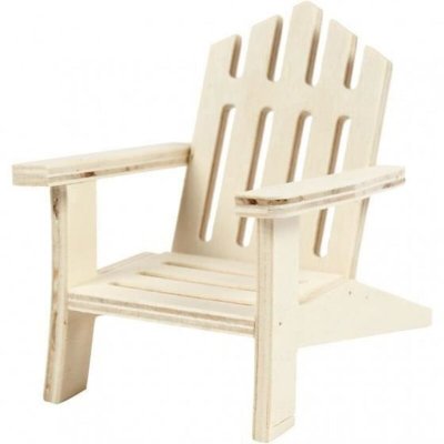 CREOTIME  chaise de jardin en bois 9 x 7,5 x 9 cm contreplaqu&eacute; chacun