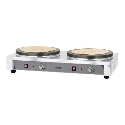CASSELIN cr&ecirc;pi&egrave;re double premium 2x2700w 40cm inox - ccd40ep 
