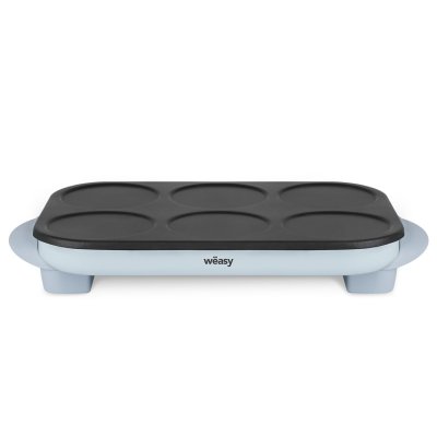 WEASY Cr&ecirc;pi&egrave;re &eacute;lectrique 6 mini cr&ecirc;pes, antiadh&eacute;sive, 1500w - r&eacute;f goo60
