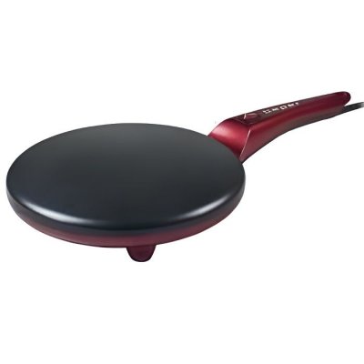 BEPER Cr&ecirc;pi&egrave;re &eacute;lectrique -  - Rouge - 800 W - Rev&ecirc;tement antiadh&eacute;sif - Plaque en aluminium