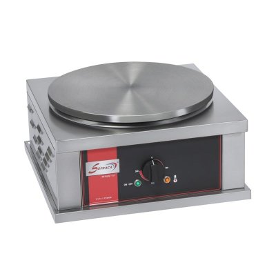 SOFRACA Cr&ecirc;pi&egrave;re Electrique Carr&eacute;e &agrave; Usage Intensif - &Oslash; 400 mm - 