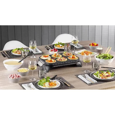 TEFAL Cr&ecirc;pi&egrave;re &eacute;lectrique pour 6 cr&ecirc;pes 1000w noir