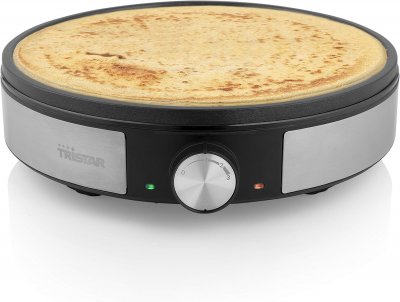 TRISTAR Cr&ecirc;pi&egrave;re &eacute;lectrique  inox 1200 W