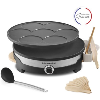 LAGRANGE Cr&ecirc;pi&egrave;re  Tradi' Duo 1500 W Noir 