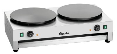 BARTSCHER Cr&ecirc;pi&egrave;re Professionnelle &eacute;lectrique - Double Cr&ecirc;pes - 