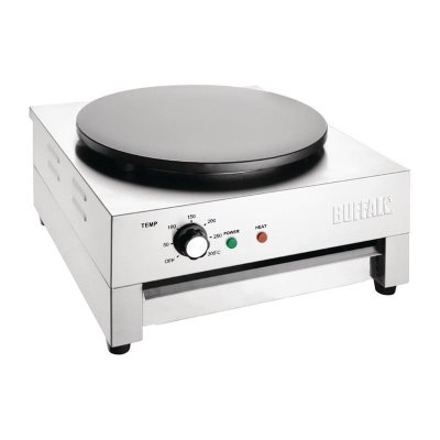 BUFFALO Cr&ecirc;pi&egrave;re Professionnelle en Fonte Antiadh&eacute;sive &Oslash; 400 mm - - - 470x185x230mm