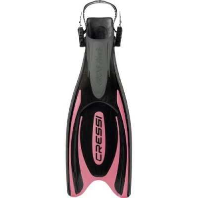 CRESSI  Fins Frog Plus Palme r&eacute;glables Adulte Mixte, Noir/Rose, S/M