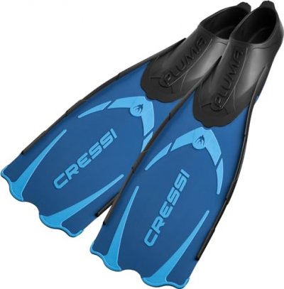 CRESSI  Mixte Pluma Palme snorkeling, Bleu/Azure, 35/36
