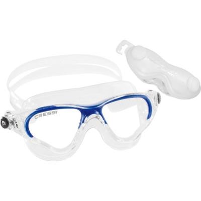 CRESSI  Sub S.p.A. Cobra Lunette de natation Transparent/Bleu