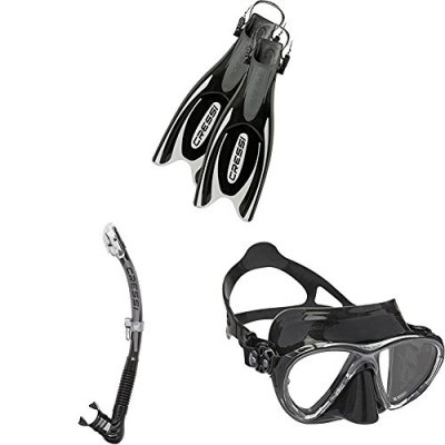 CRESSI  Sub S.p.A. Frog Plus Palme r&eacute;glables Noir/Argent S/M