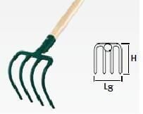 LEBORGNE Croc De Jardin 4 Dents, &Agrave; Douille Fiskars  -407081