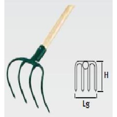 LEBORGNE Croc De P&eacute;pini&eacute;riste 4 Dents Fiskars  - 423161