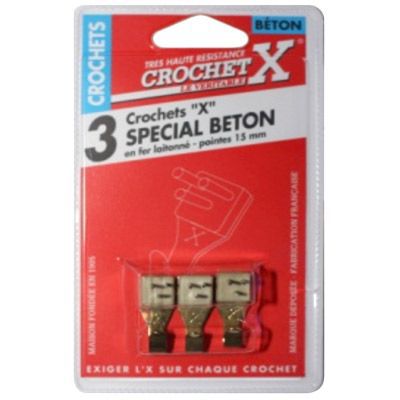 LE CROCHET X Crochet x sp&eacutecial b&eacuteton pour tableaux et cadres