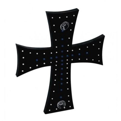 HTC EQUIPEMENTS Croix &agrave; 81 LED pour camion - 24 V - Bleu et blanc