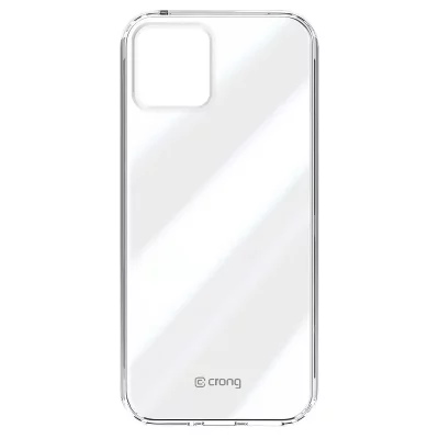 CRONG  Coque Crystal Slim pour iPhone 15 Plus avec Bord sur&eacute;lev&eacute; Transparent