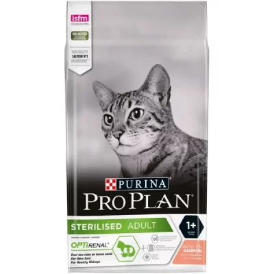PRO PLAN Croquette pour chat Sterilised riche en saumon 1,5 kg