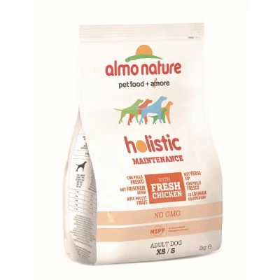ALMO NATURE Croquettes  Chien Holistic Small Adult Poulet Riz 2 kg