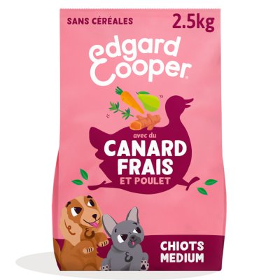 EDGARD & COOPER Croquettes au Canard et Poulet pour Chiot - Edgard & Cooper - 2,5Kg