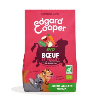 EDGARD & COOPER Croquettes Bio Chien 2.5kg Boeuf-Poulet frais