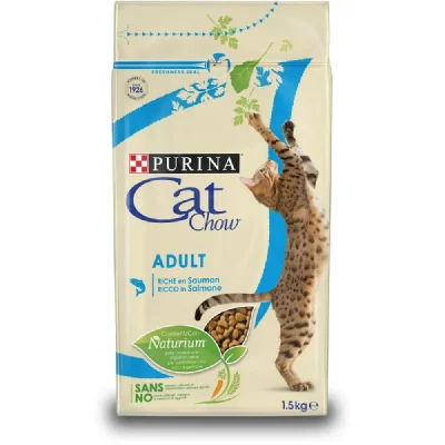 CAT CHOW Croquettes chat adulte - Saumon - 10kg