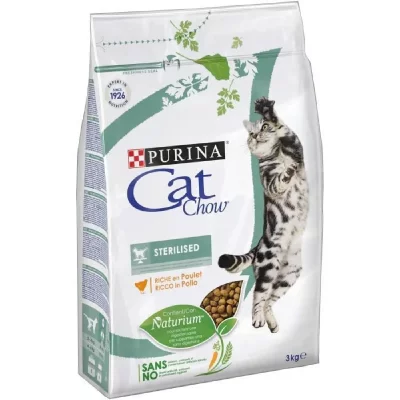 CAT CHOW Croquettes chat adulte st&eacute;rilis&eacute; - Poulet - 3kg