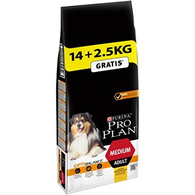 PURINA Croquettes chien Pro Plan Medium OptiBalance - Poulet - 14 et 2,5kg