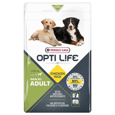 OPTI LIFE Croquettes  pour chien adulte grande taille sac 12,5 kg