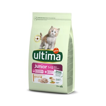 ULTIMA Croquettes Pour Chat Junior Au Poulet  - Le Sac D'1,5kg